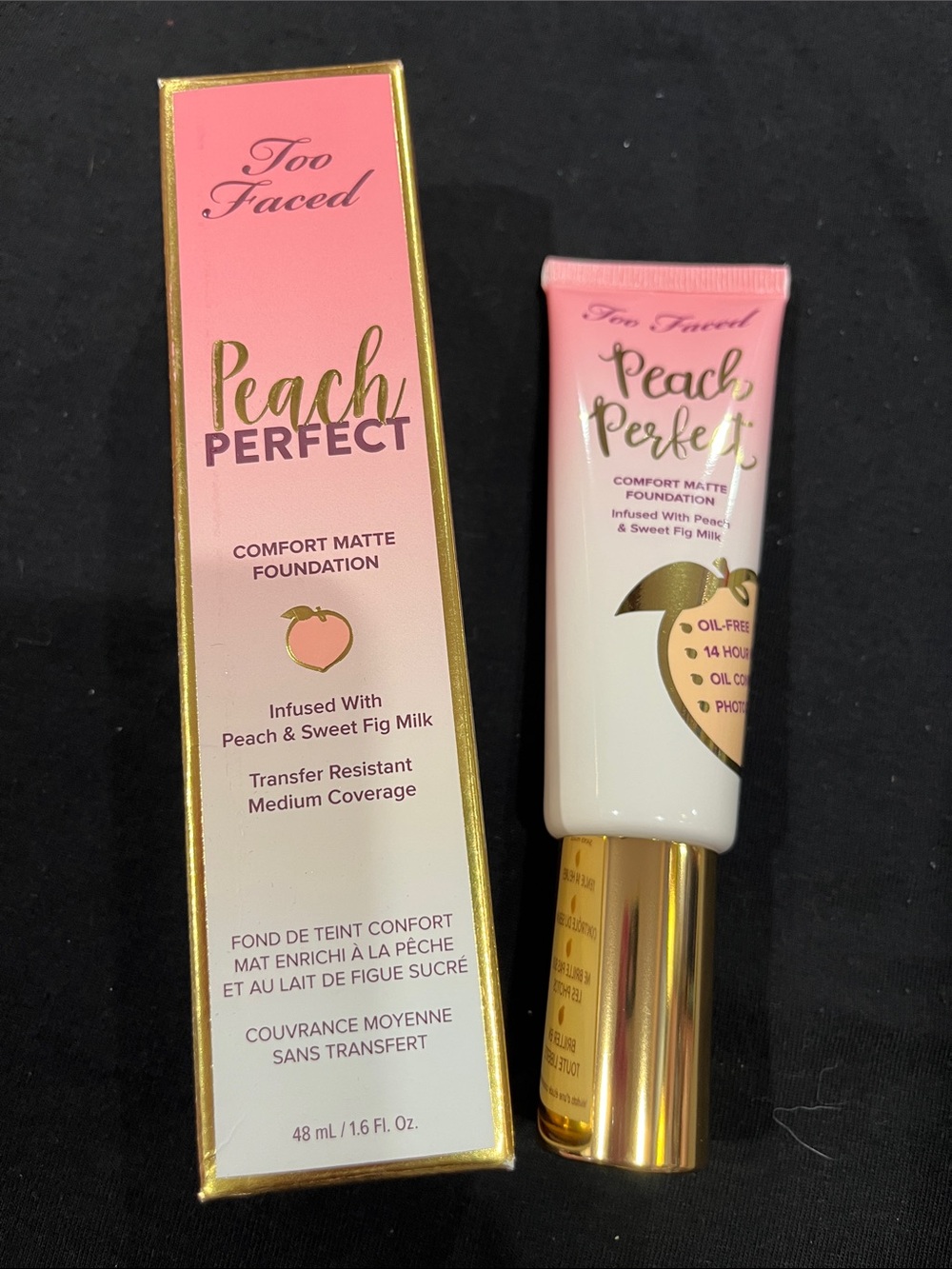 💕 NEW TOO FACED PEACH PERFECT COMFORT MATTE FOUNDATION IN VANILLA💕